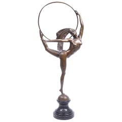 J. P. Morante Bronze Art Deco Hoop Dancer