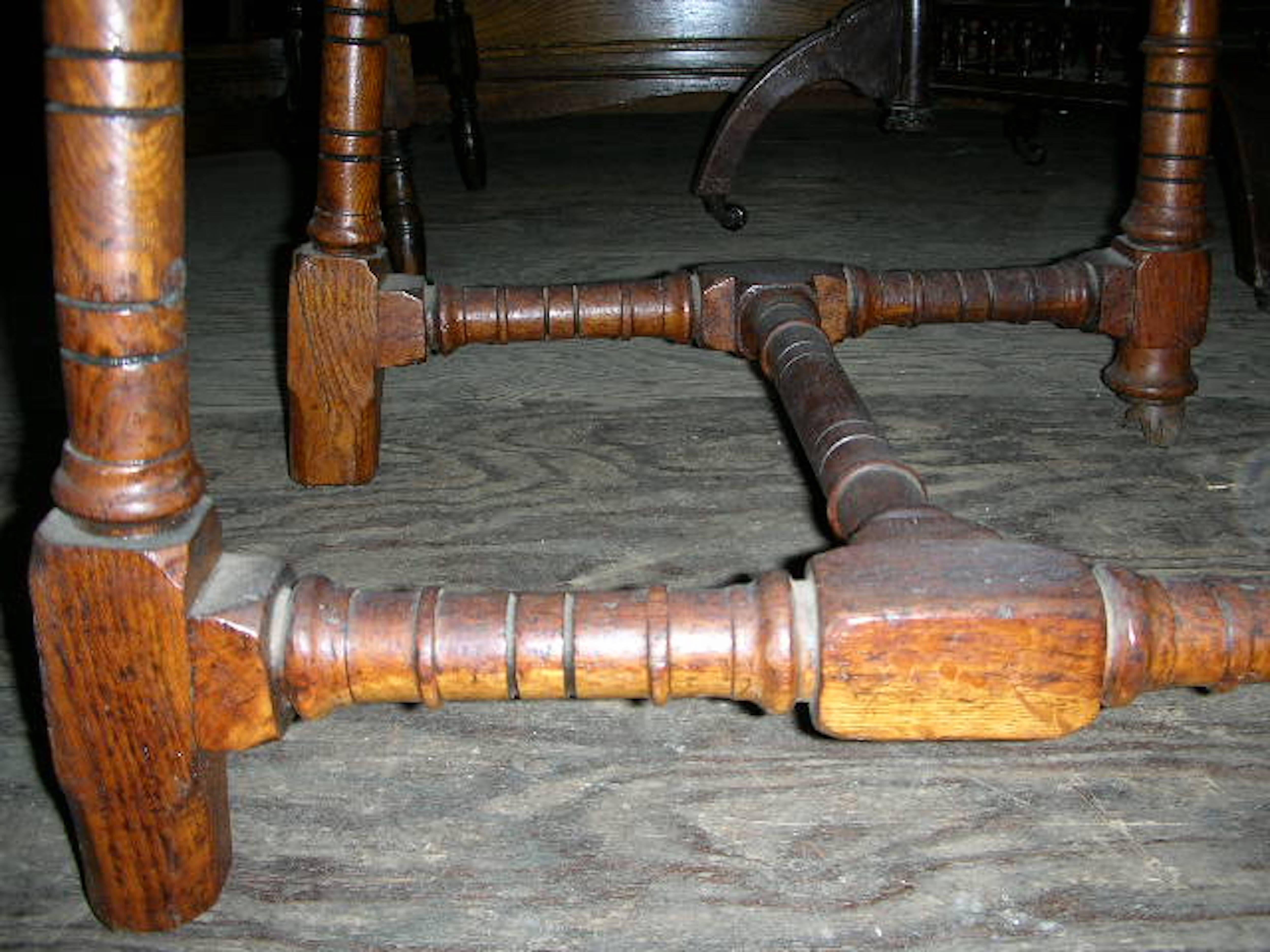 J P Seddon, Exhibited Crystal Palace 1851. Six Gothic Revival oak dining chairs For Sale 2