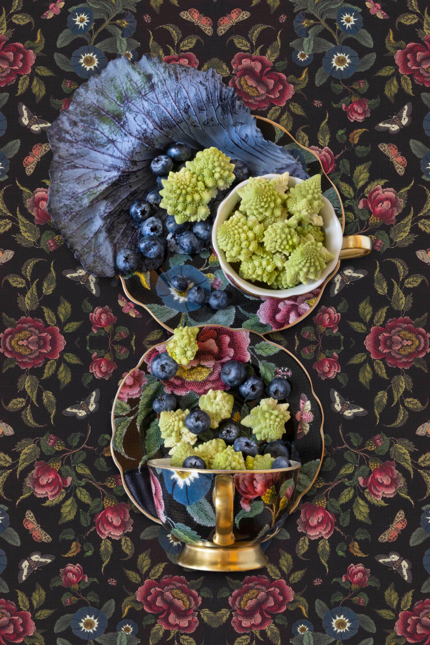 JP Terlizzi Still-Life Photograph - Spode Creatures of Curiosity with Romanesco, limited edition photograph 