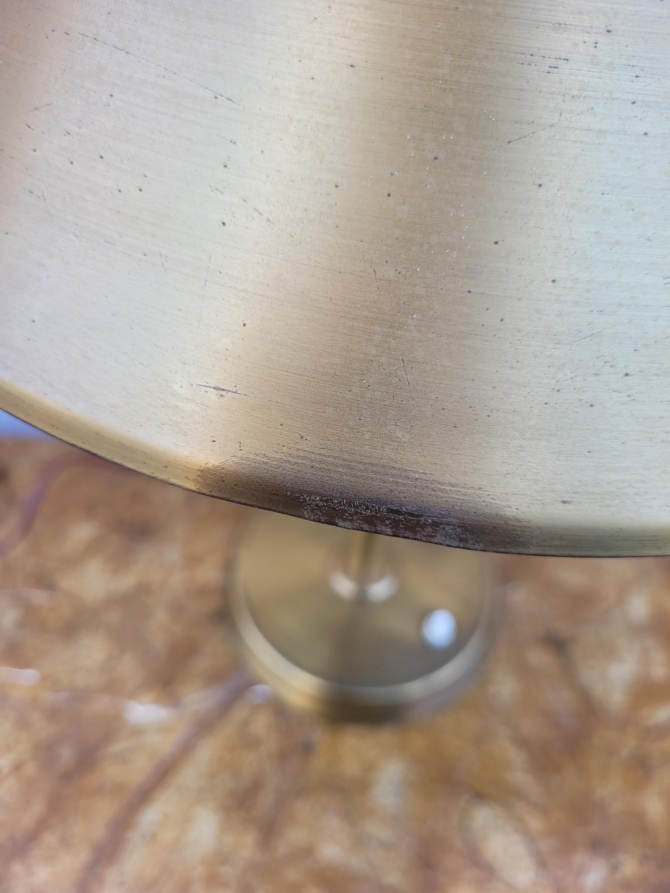 Art Deco J Perzel, Brass Table Lamp, 20th Century For Sale