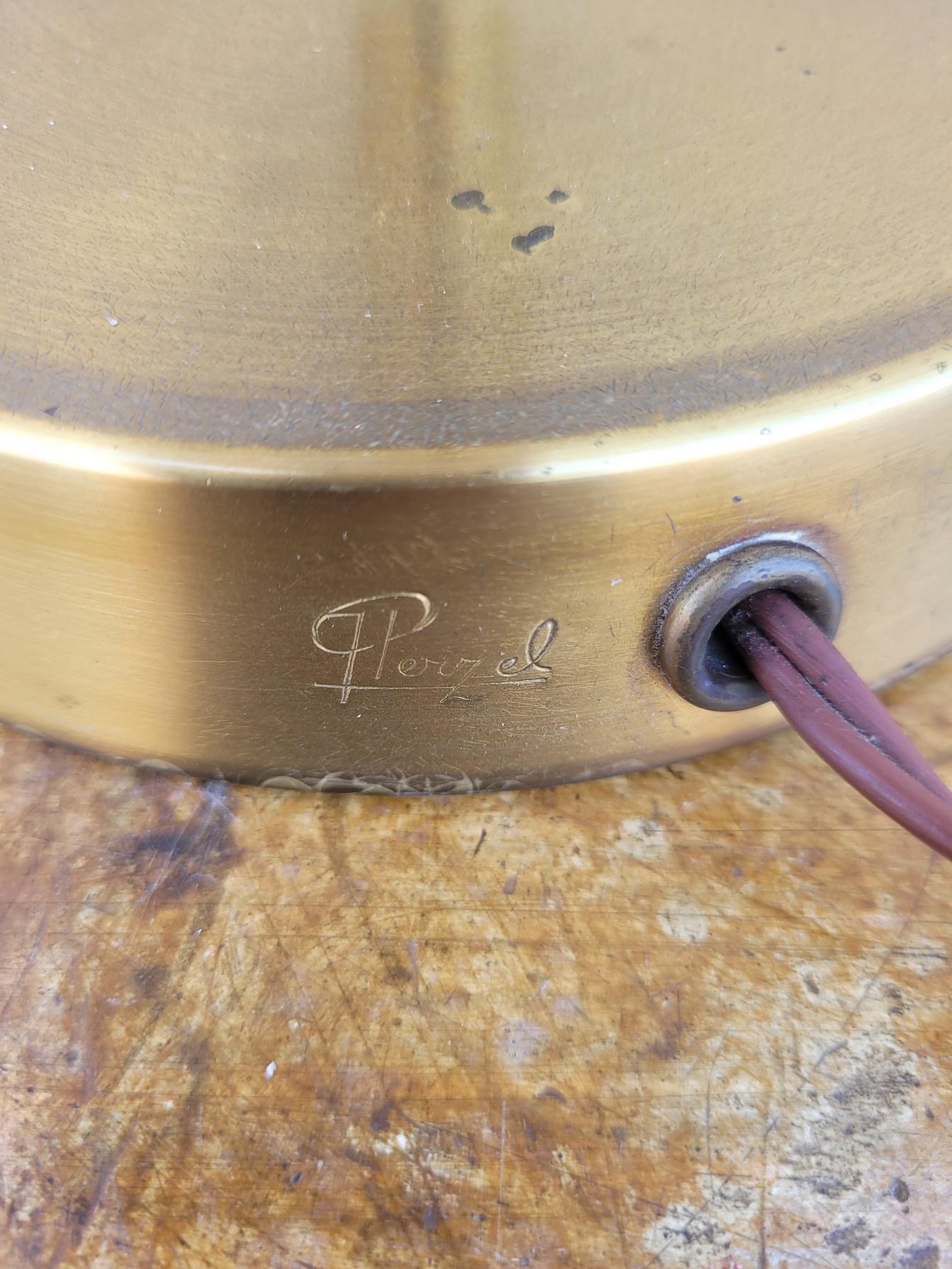 J Perzel, Brass Table Lamp, 20th Century For Sale 1