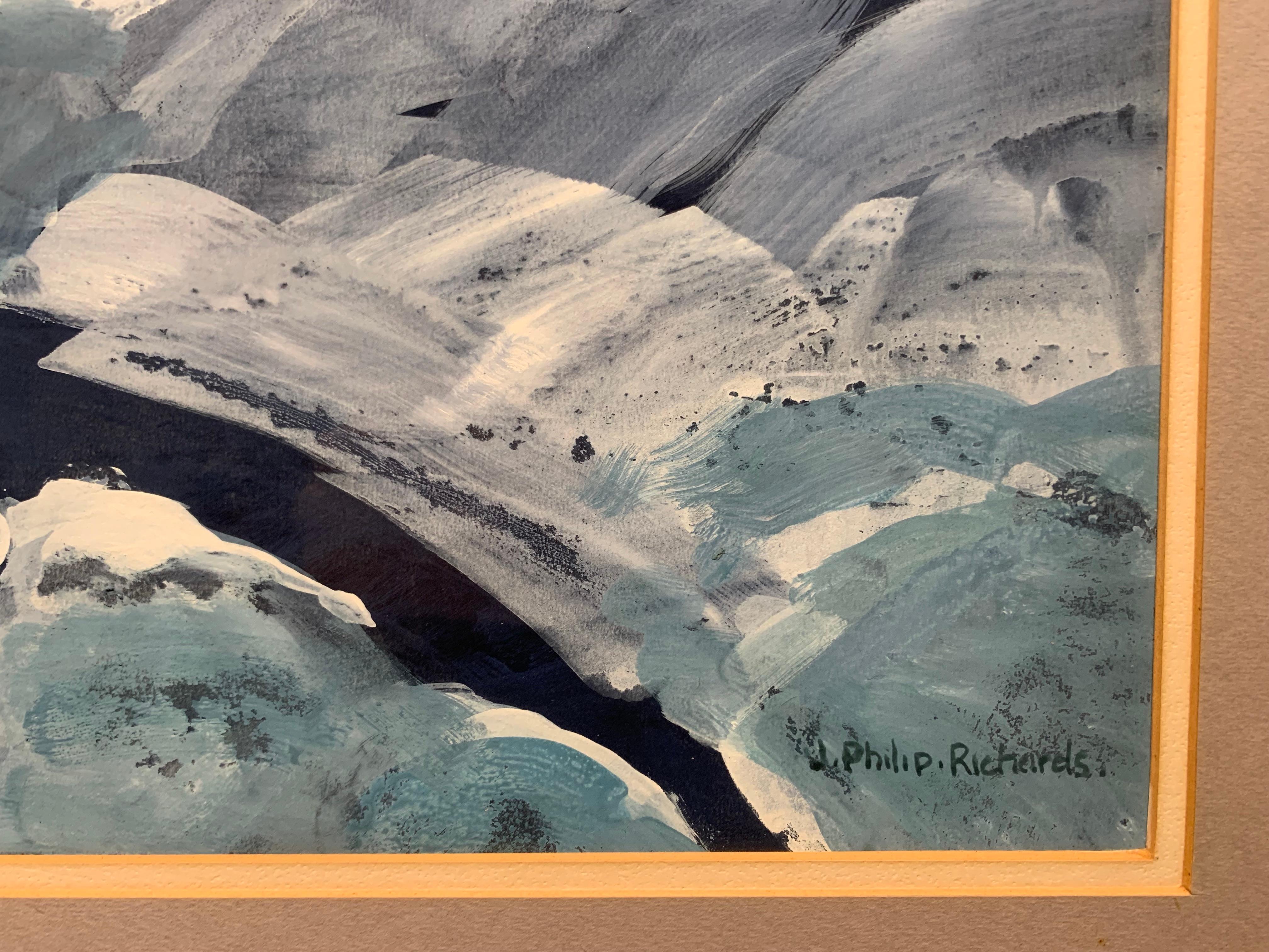 Mattina del Maine - Landscape Painting Marrone di J. Philip Richards