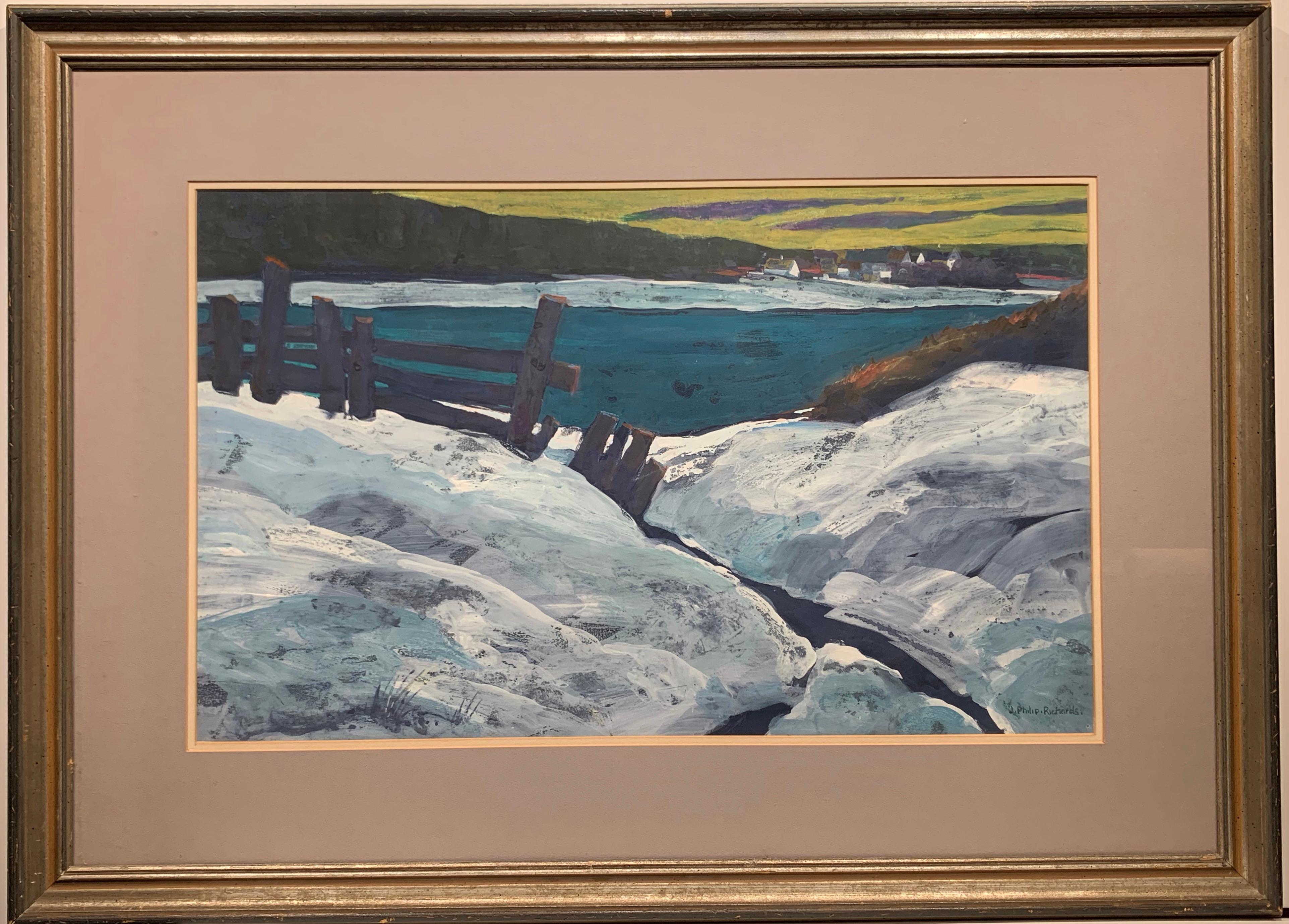 J. Philip Richards Landscape Painting - Maine Morning