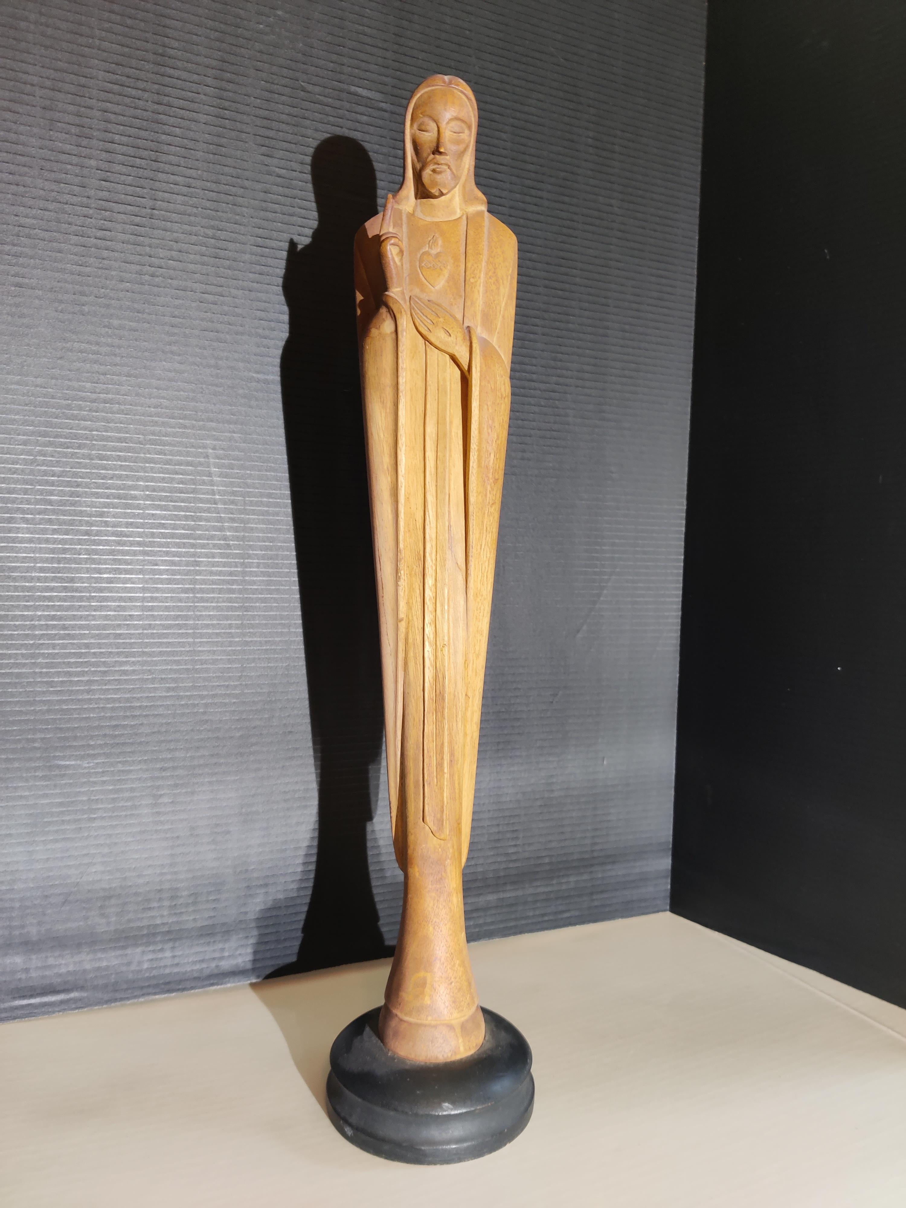 Intagliato a mano J. Wood Wood Wood firmato da Pinal in vendita
