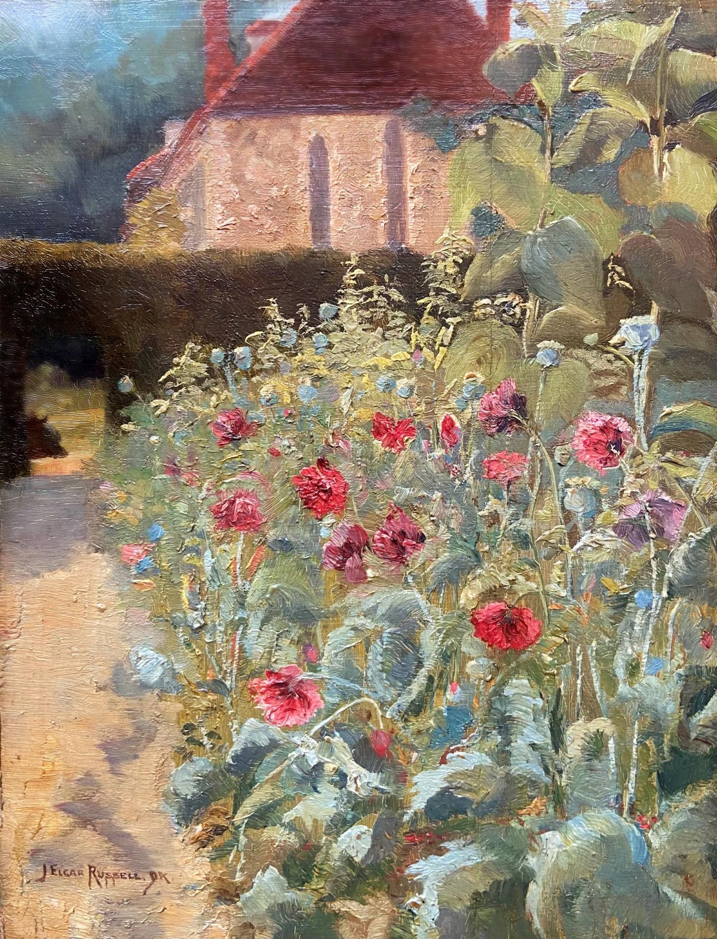 J R Elgar Russell Landscape Painting - St John's Jerusalem, Kent