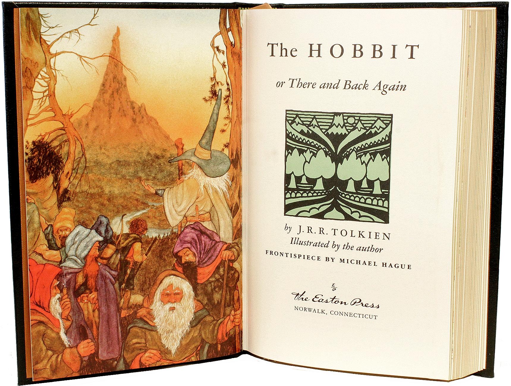 AUTHOR: TOLKIEN, J. R. R. 

TITLE: The Hobbit Or There And Back Again.

PUBLISHER: Norwak, CT: The Easton Press, 1984.

DESCRIPTION: 1 vol., 8-7/8