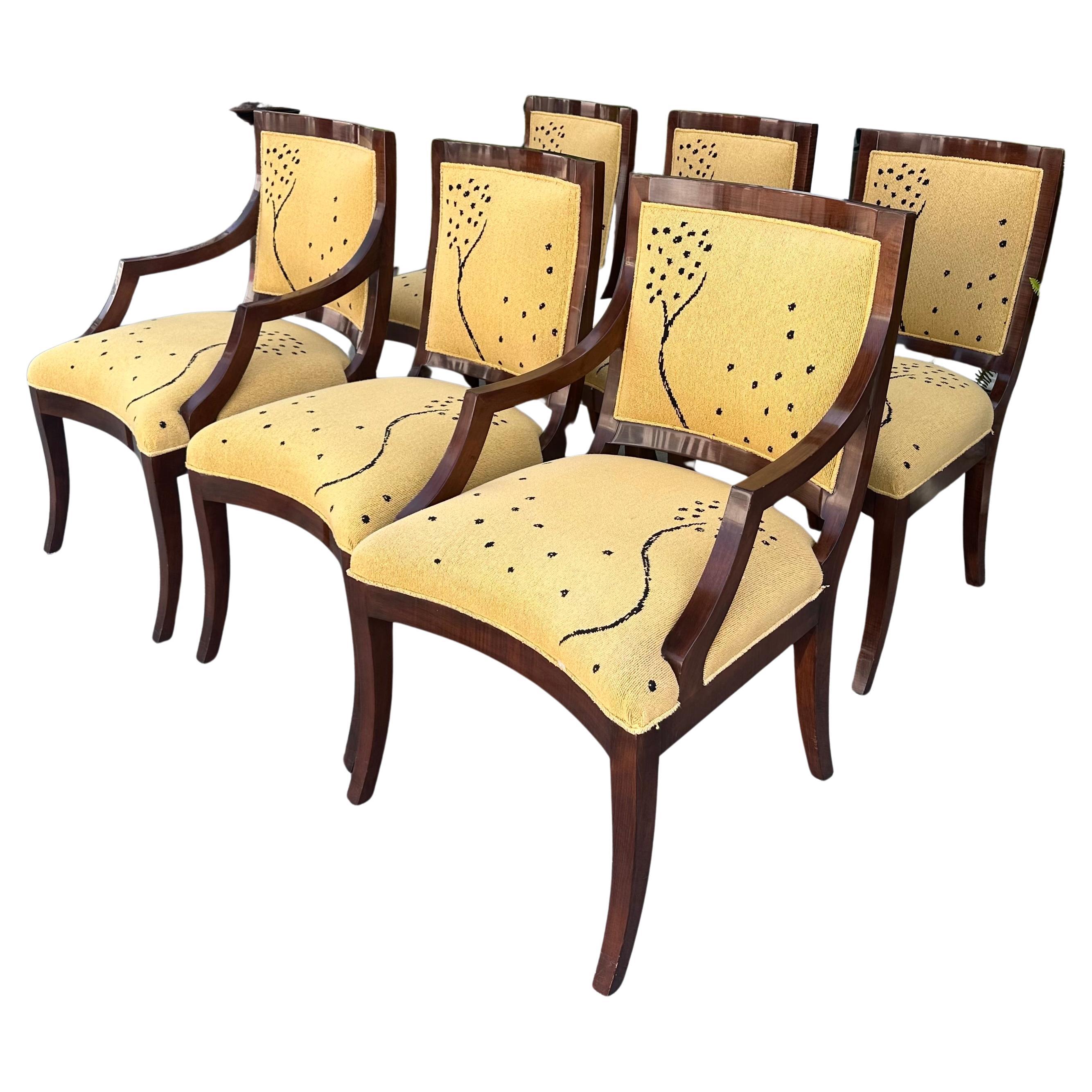 J. Robert Scott Art Deco Style Dining Chairs For Sale