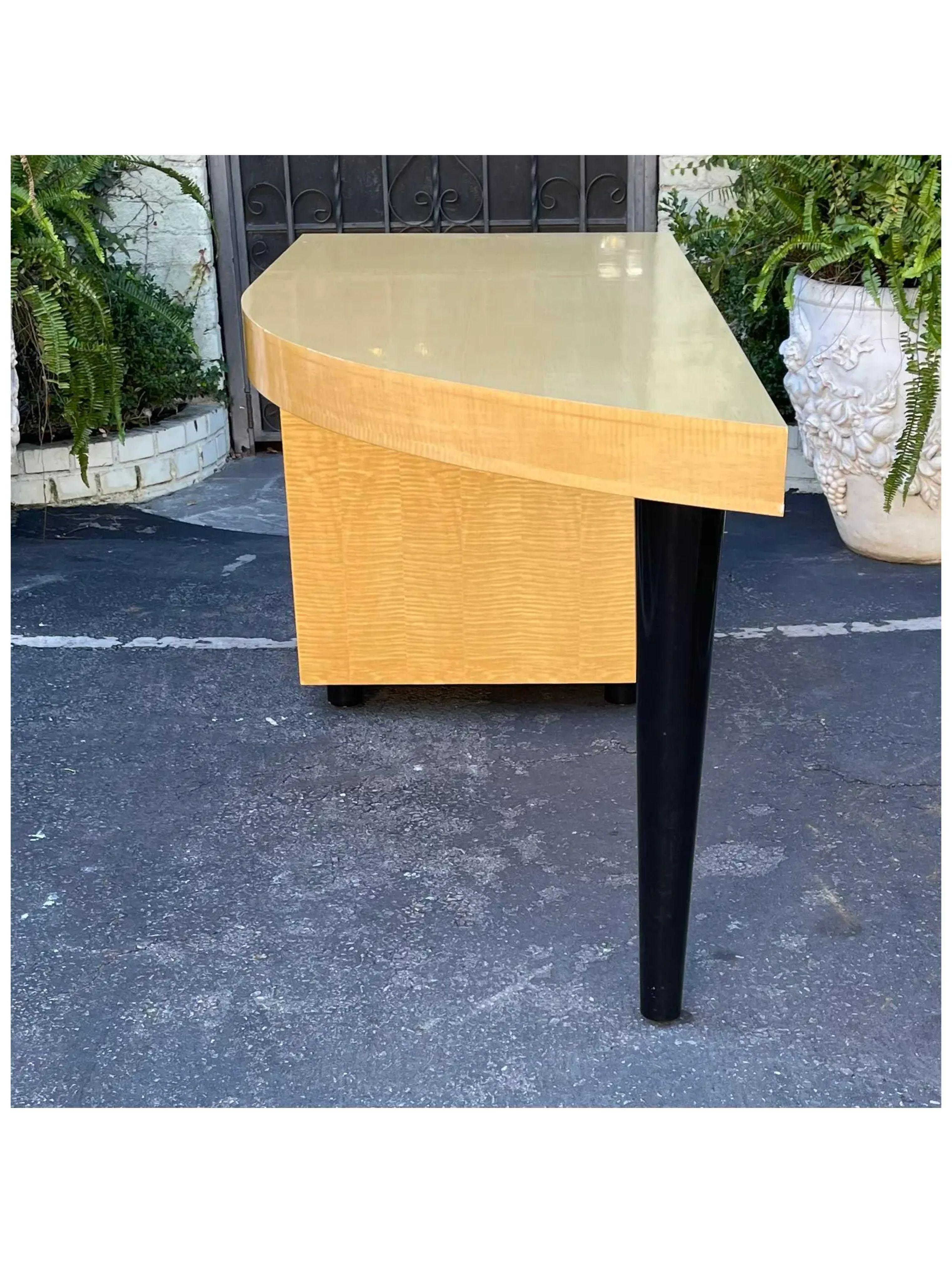 J. Robert Scott Art Deco Style Modern Writing Table Desk, 1980s In Good Condition In LOS ANGELES, CA