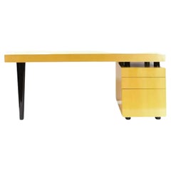 J. Robert Scott Art Deco Style Modern Writing Table Desk, 1980s