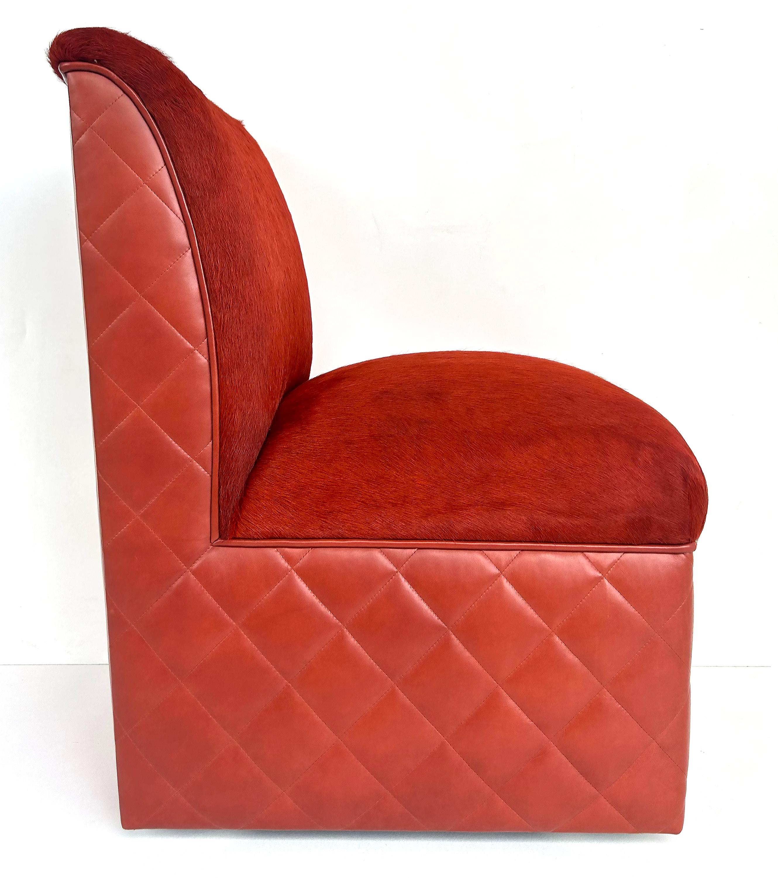 J. Robert The Scott chaises pantoufles en cuir Cambon par article en vente 2