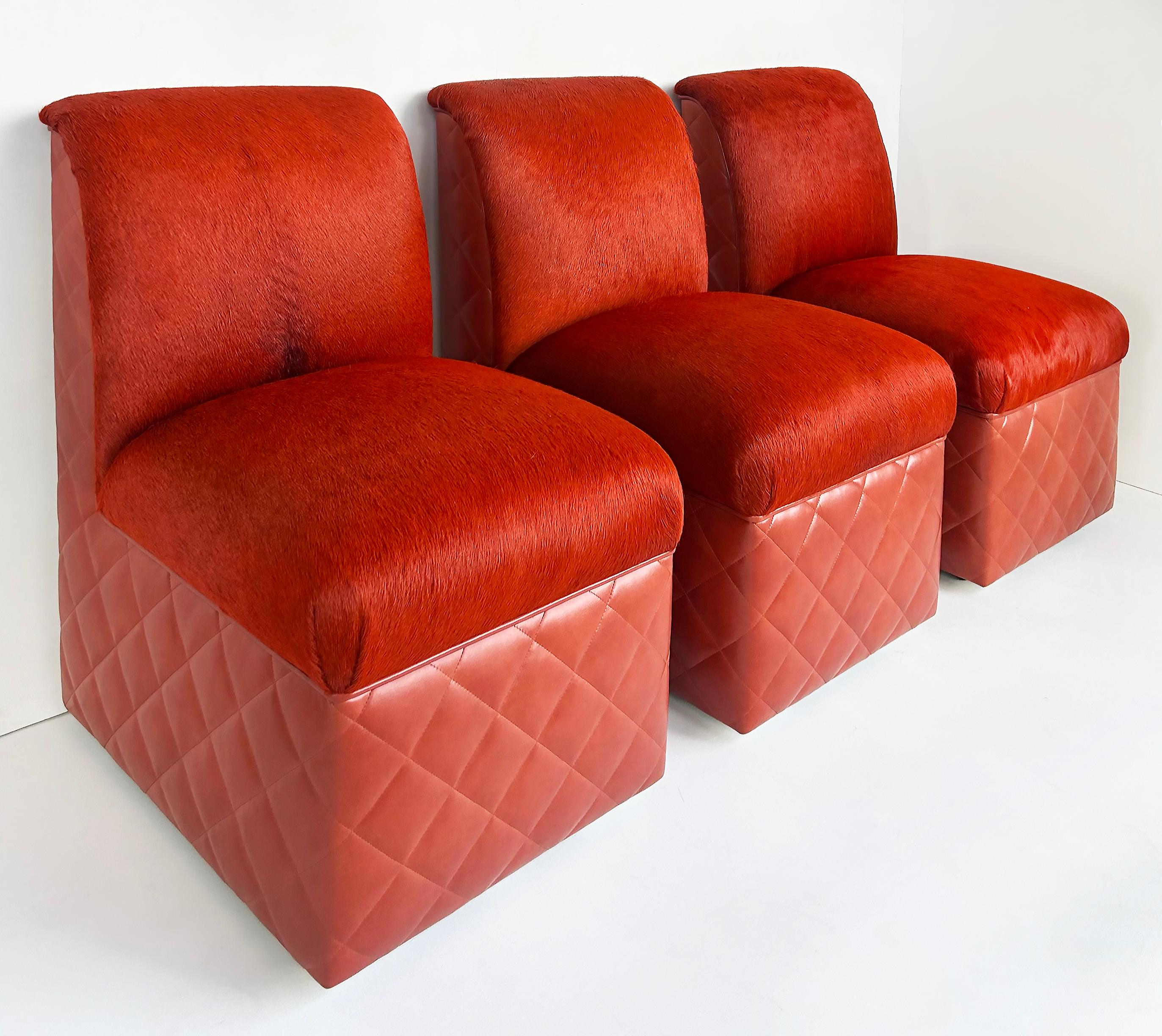 J. Robert The Scott chaises pantoufles en cuir Cambon par article en vente 10