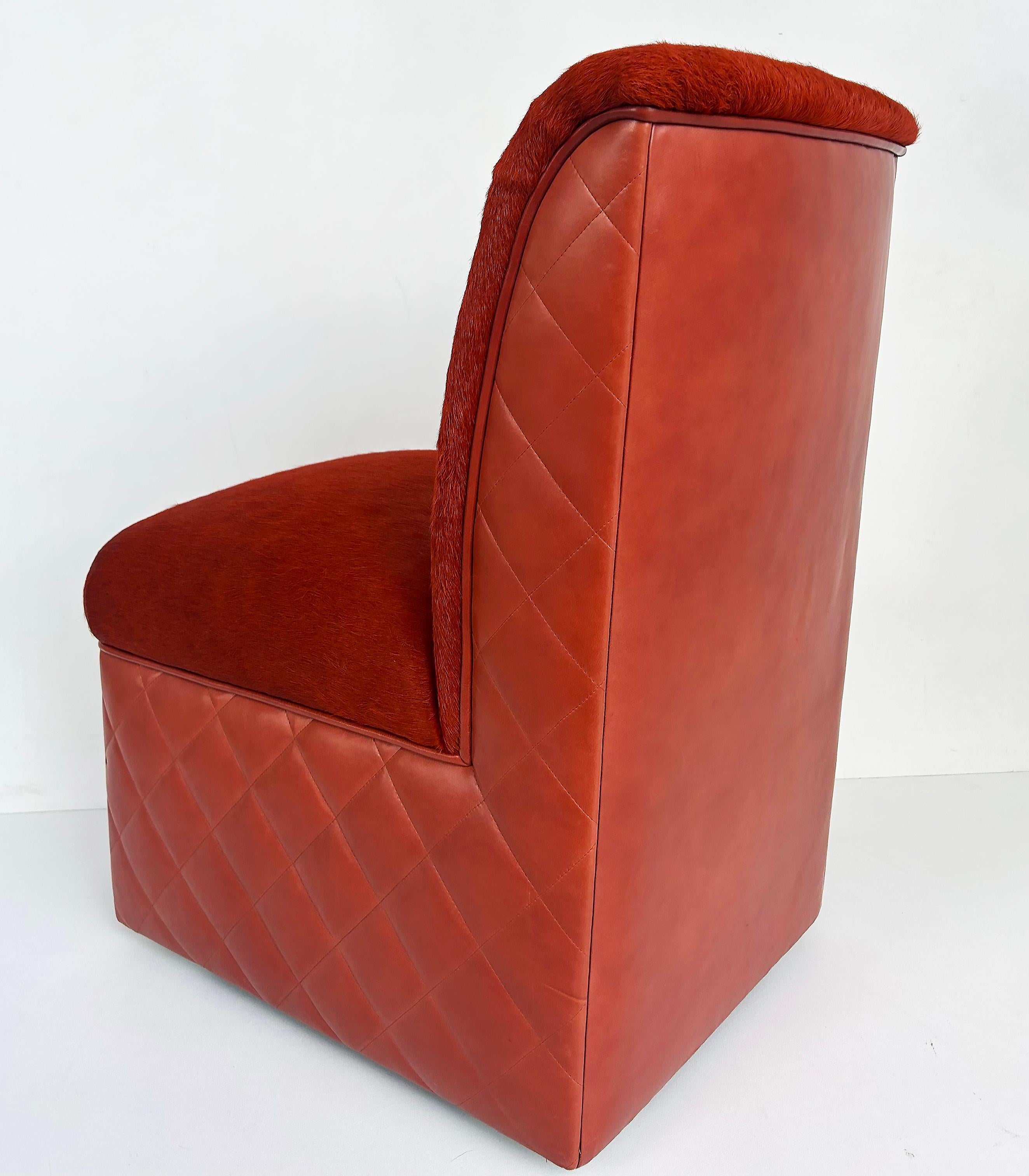 XXIe siècle et contemporain J. Robert The Scott chaises pantoufles en cuir Cambon par article en vente