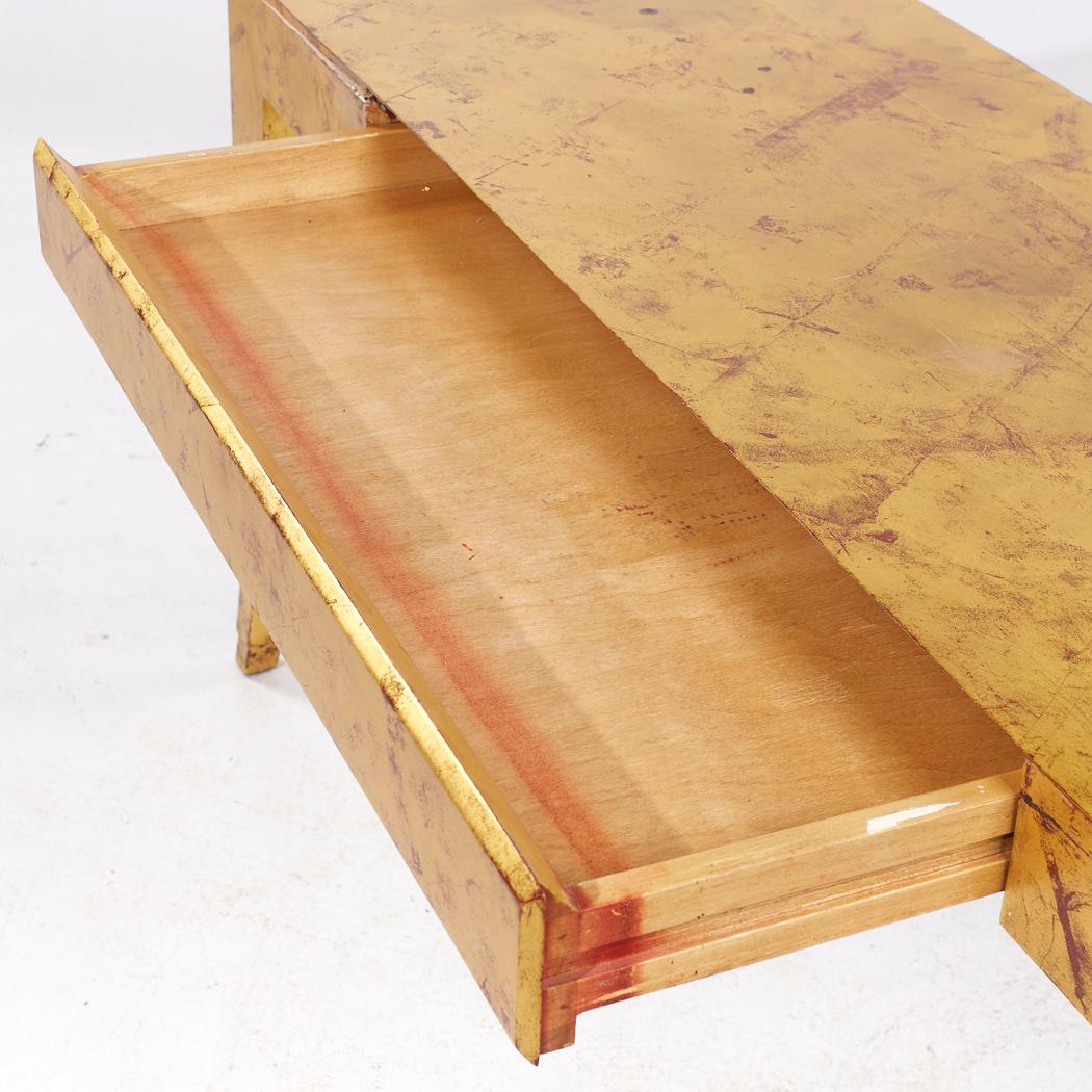 J. Robert Scott Gold Leaf Console Table For Sale 4