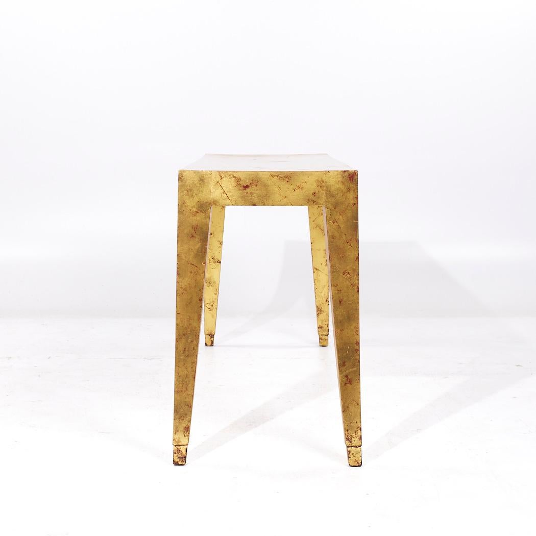 J. Robert Scott Gold Leaf Console Table In Good Condition For Sale In Countryside, IL