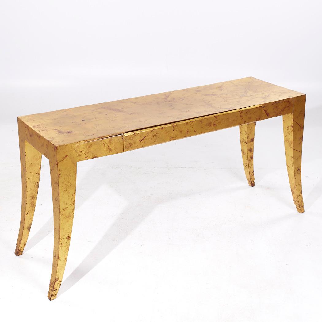J. Robert Scott Gold Leaf Console Table For Sale 3