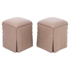 Fabric Ottomans and Poufs