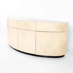 J Robert Scott Mid Century Lacquered Goat Skin Credenza
