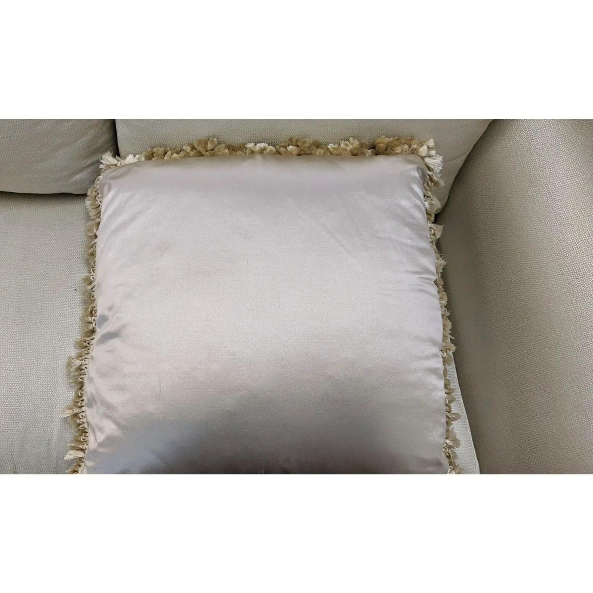 J. Robert Scott Silk Upholstered Down Filled Loveseat Sofa In Good Condition In LOS ANGELES, CA