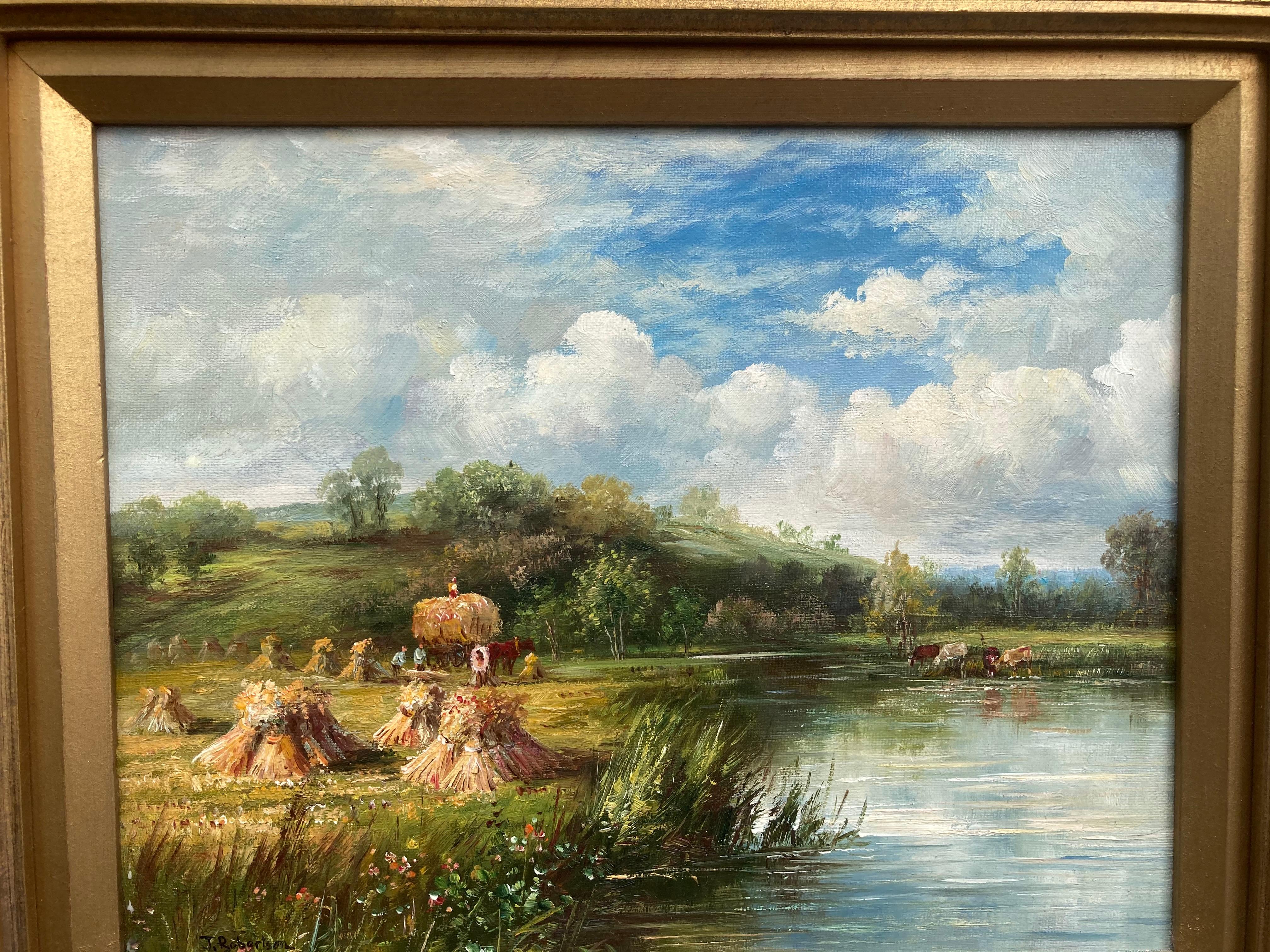 famous hay bale painting