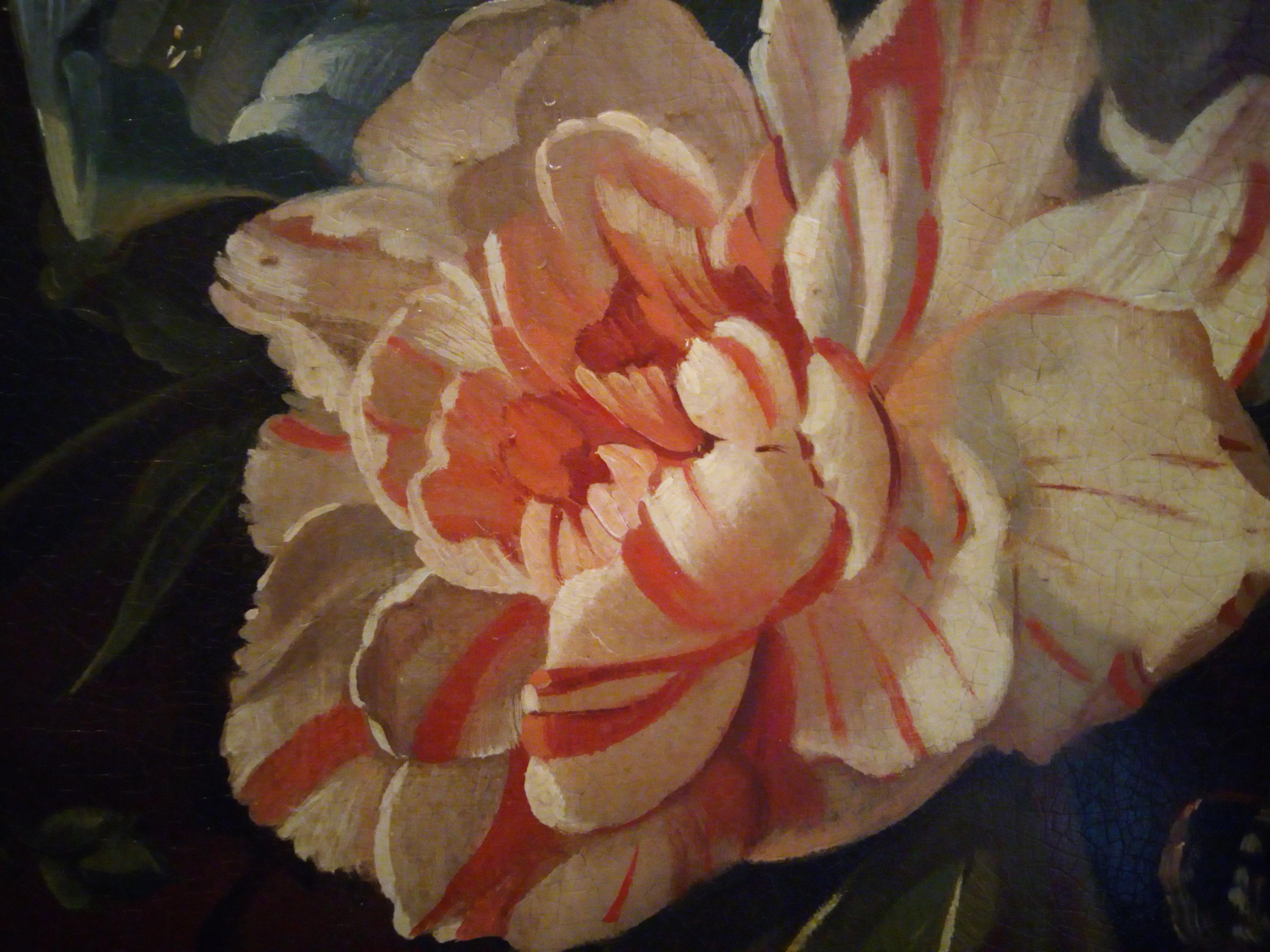 FLOWERS - Italian still life oil on canvas painting, J. Robis For Sale 6