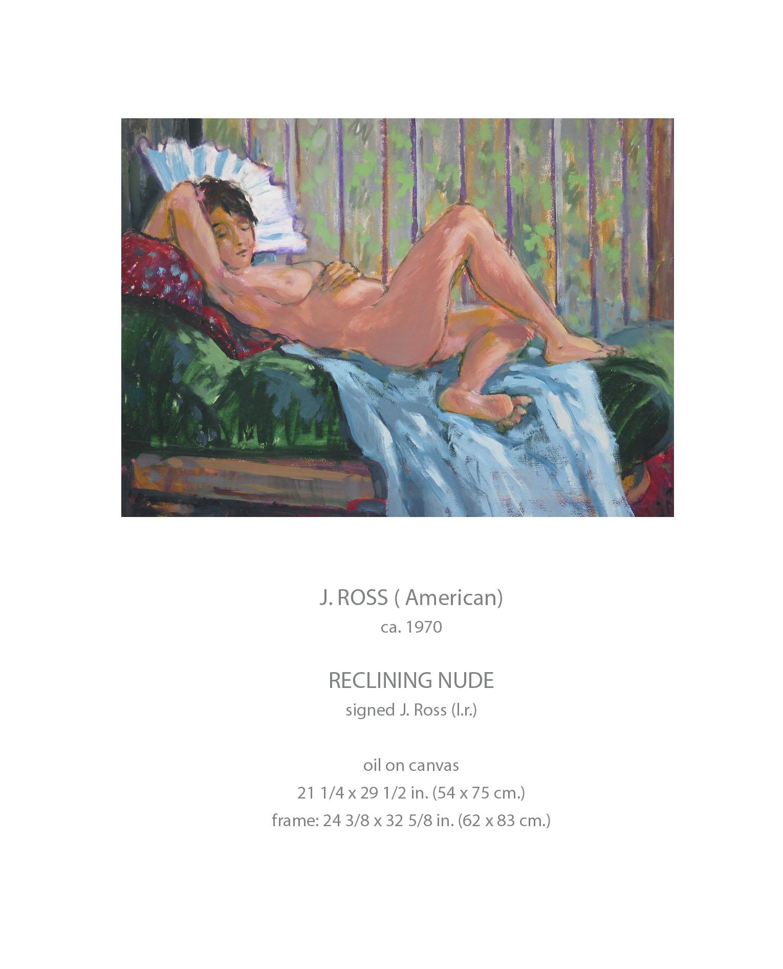 J. Ross Desnudo reclinado estadounidense, hacia 1970 siglo XX en venta