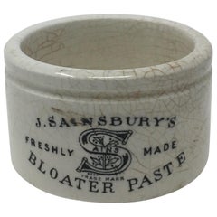 Antique J. Sainsbury's Freshly Made Bloater Paste Pot
