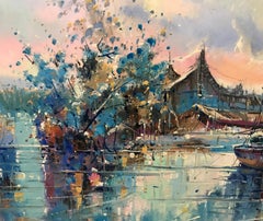 SEASCAPE, HARBOUR, FISHING BOATS