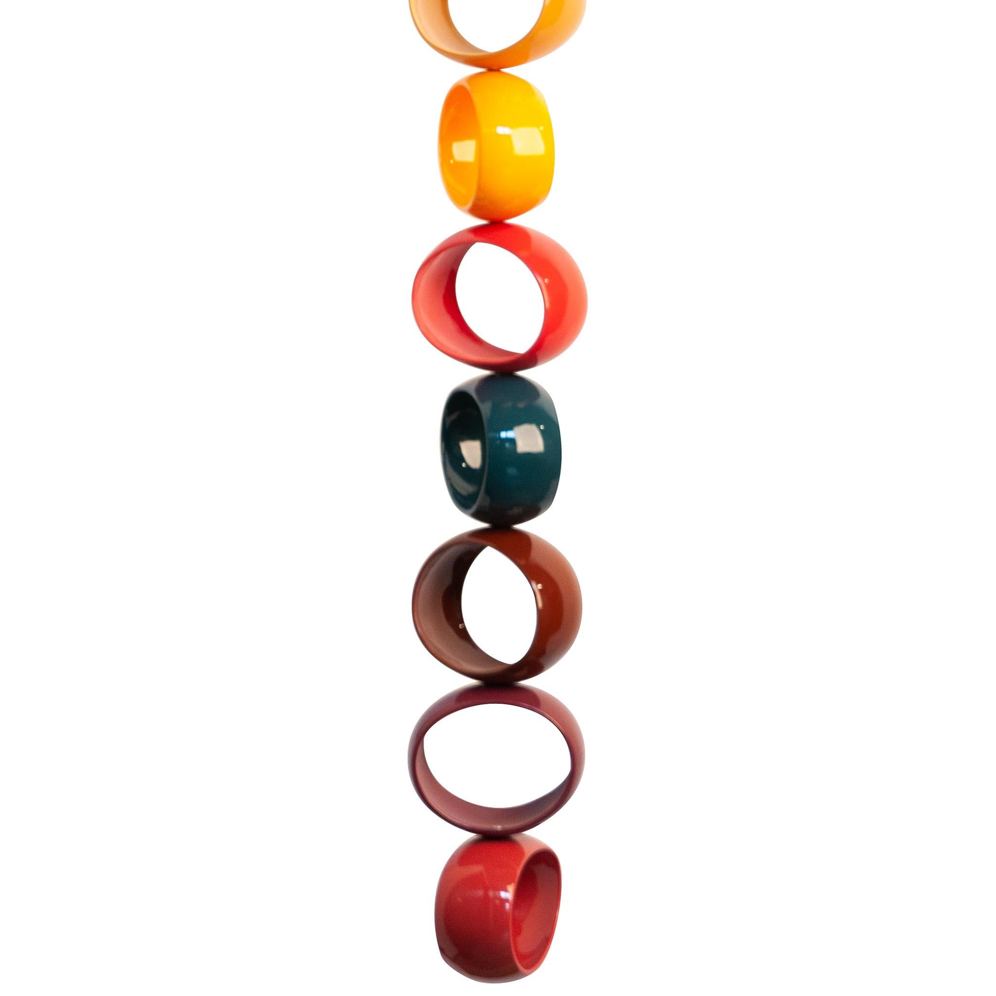 J Schatz Studio 2018 Multi-Color Orb Hanging Sculpture, Mid-Century Modern im Angebot 5