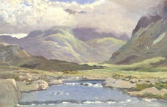 J Scott Harrison - Early 20th Century Oil, In the Maumturk Mountains