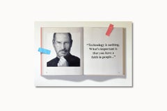 Steve Jobs Apple Computer Technology Is Nothing  -- Original Oil Painting