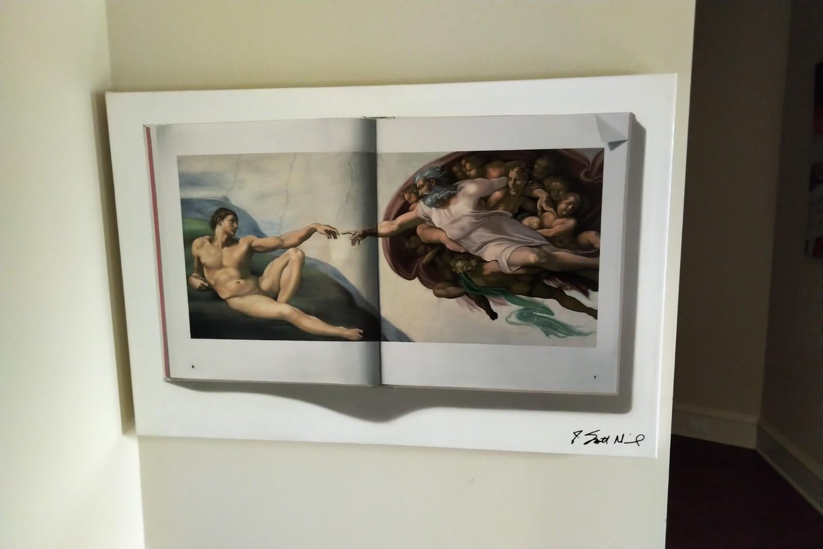 La creazione di Adamo -- Pittura a olio originale -- Guarda il video allegato - Painting di J. Scott Nicol