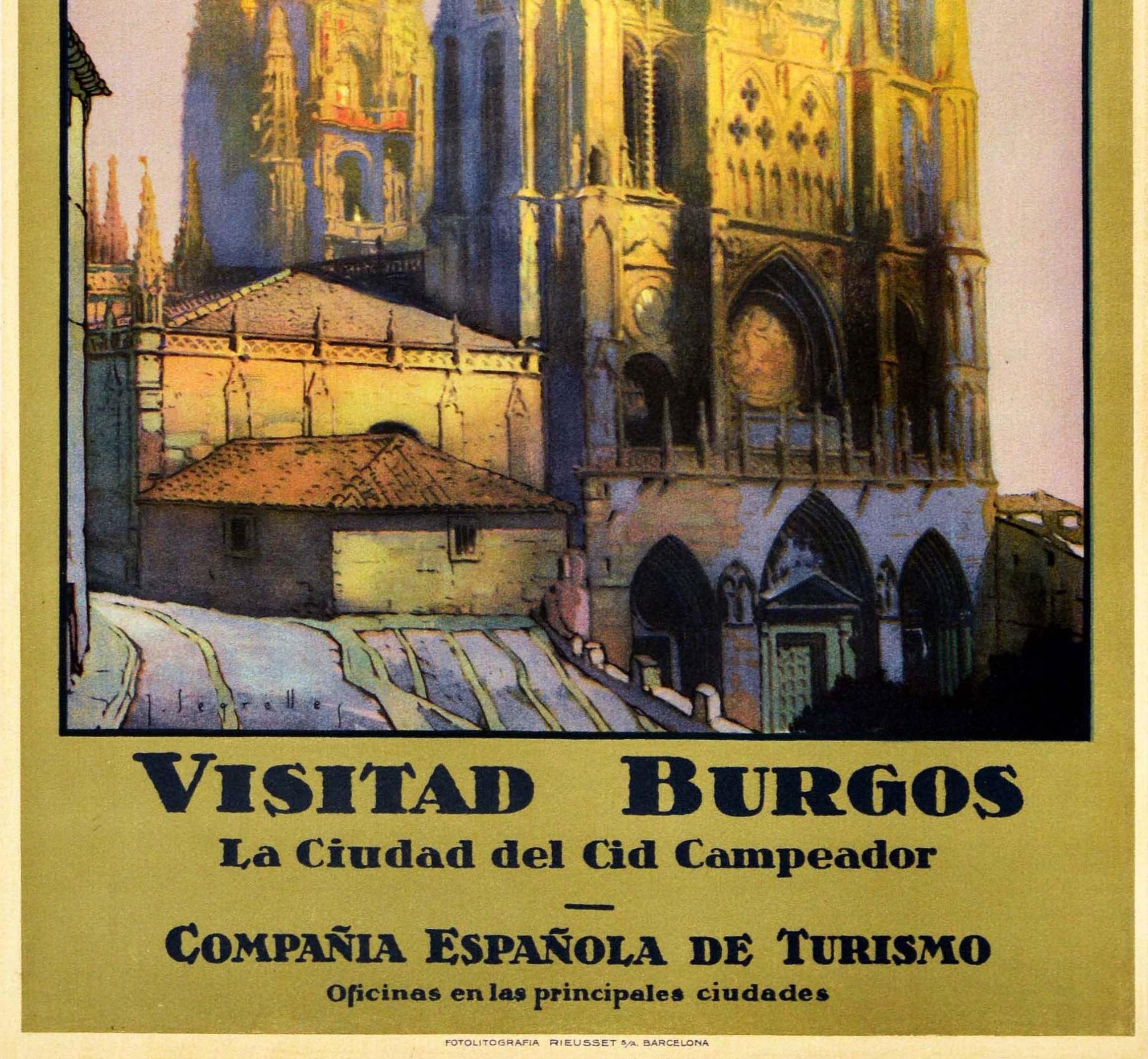 barcelona vintage travel poster
