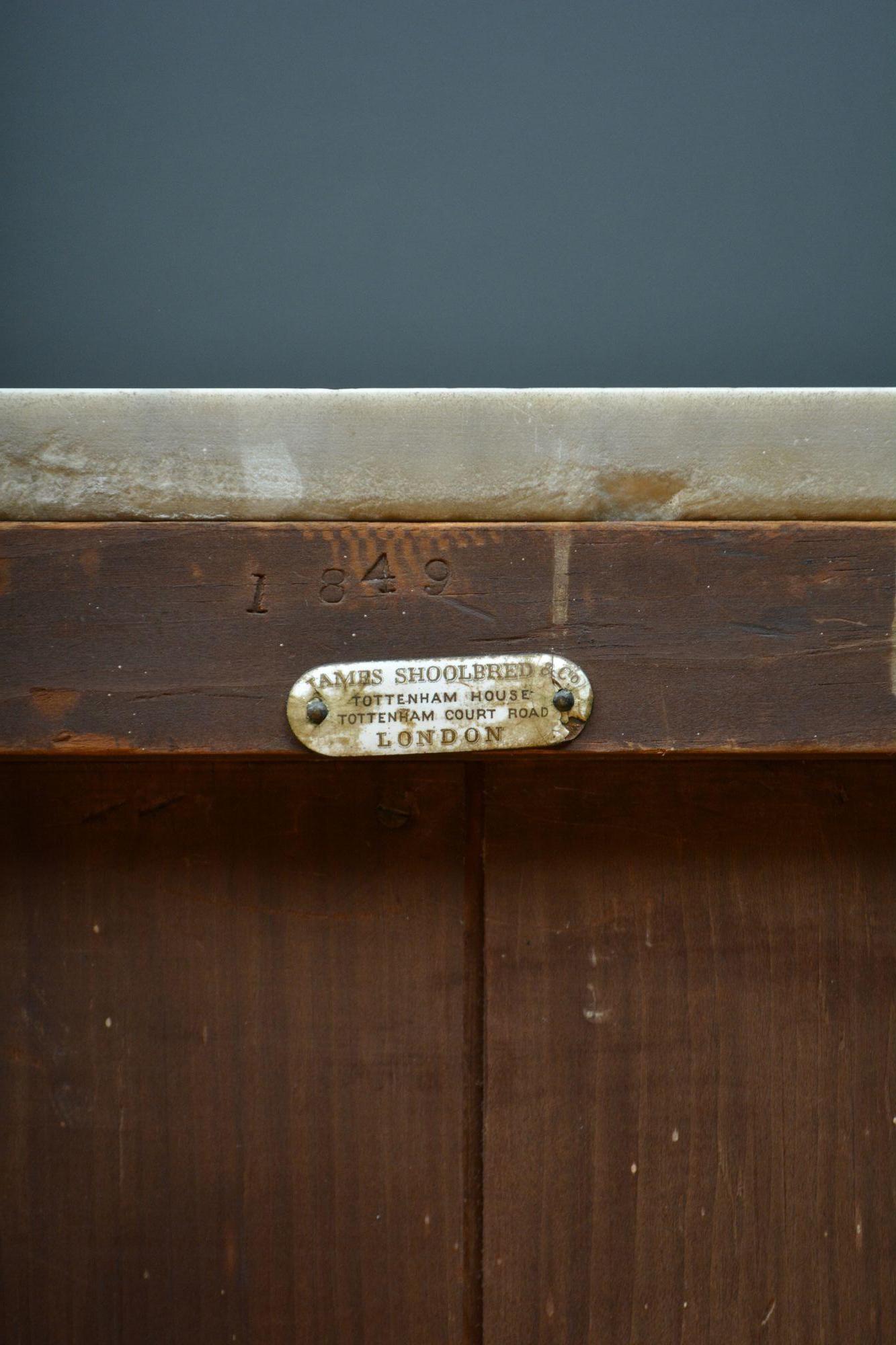 J. Shoolbred Low Open Bookcase For Sale 11