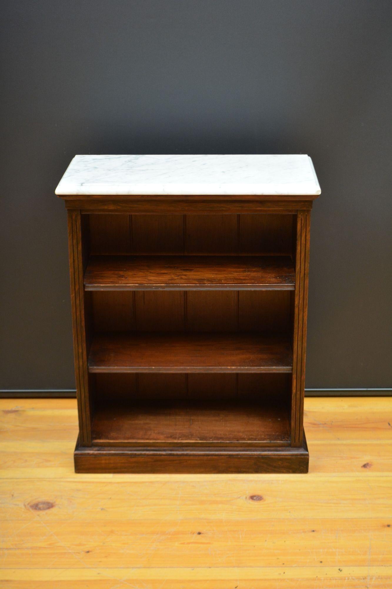 English J. Shoolbred Low Open Bookcase For Sale