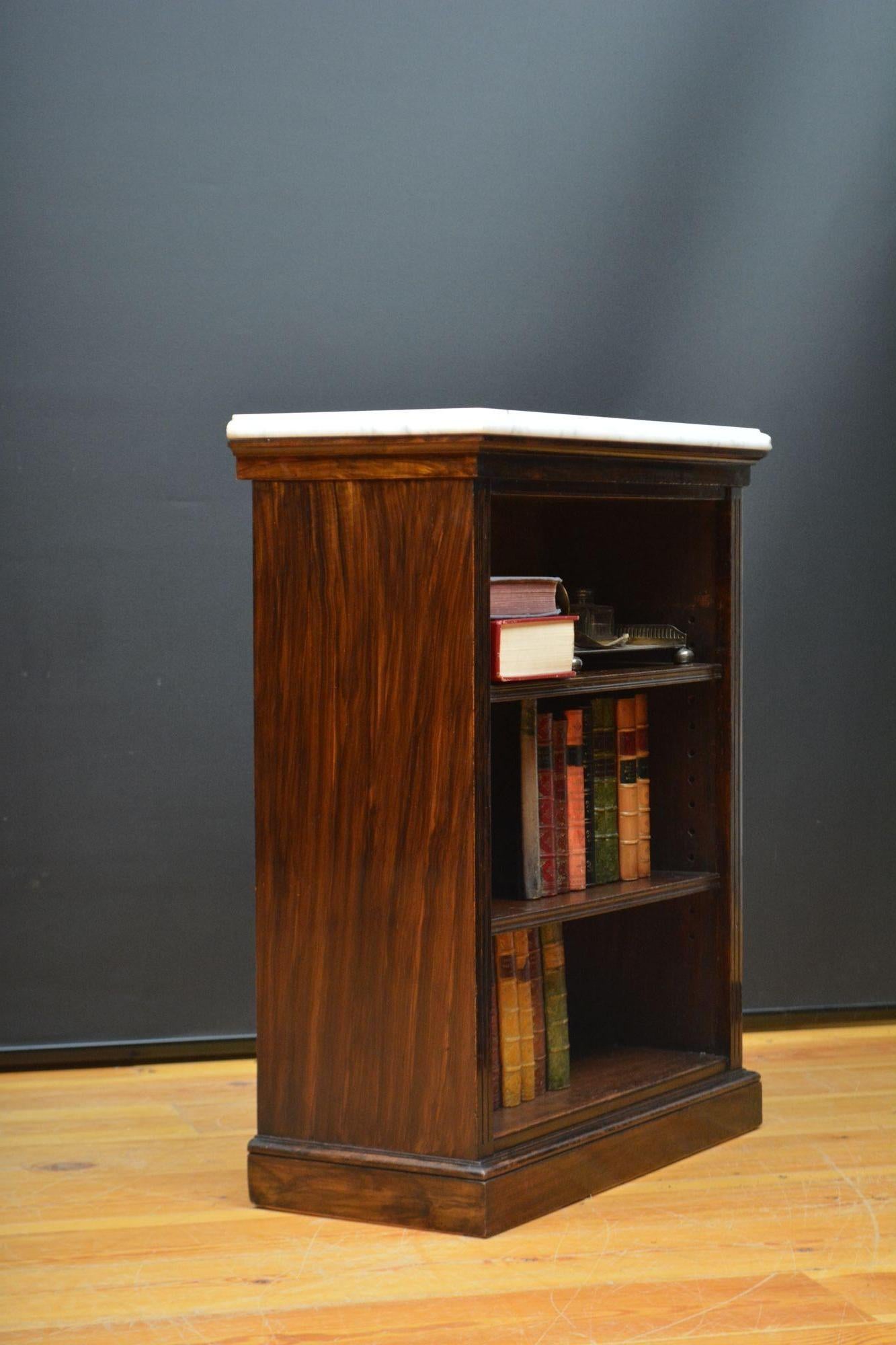 J. Shoolbred Low Open Bookcase In Good Condition For Sale In Whaley Bridge, GB