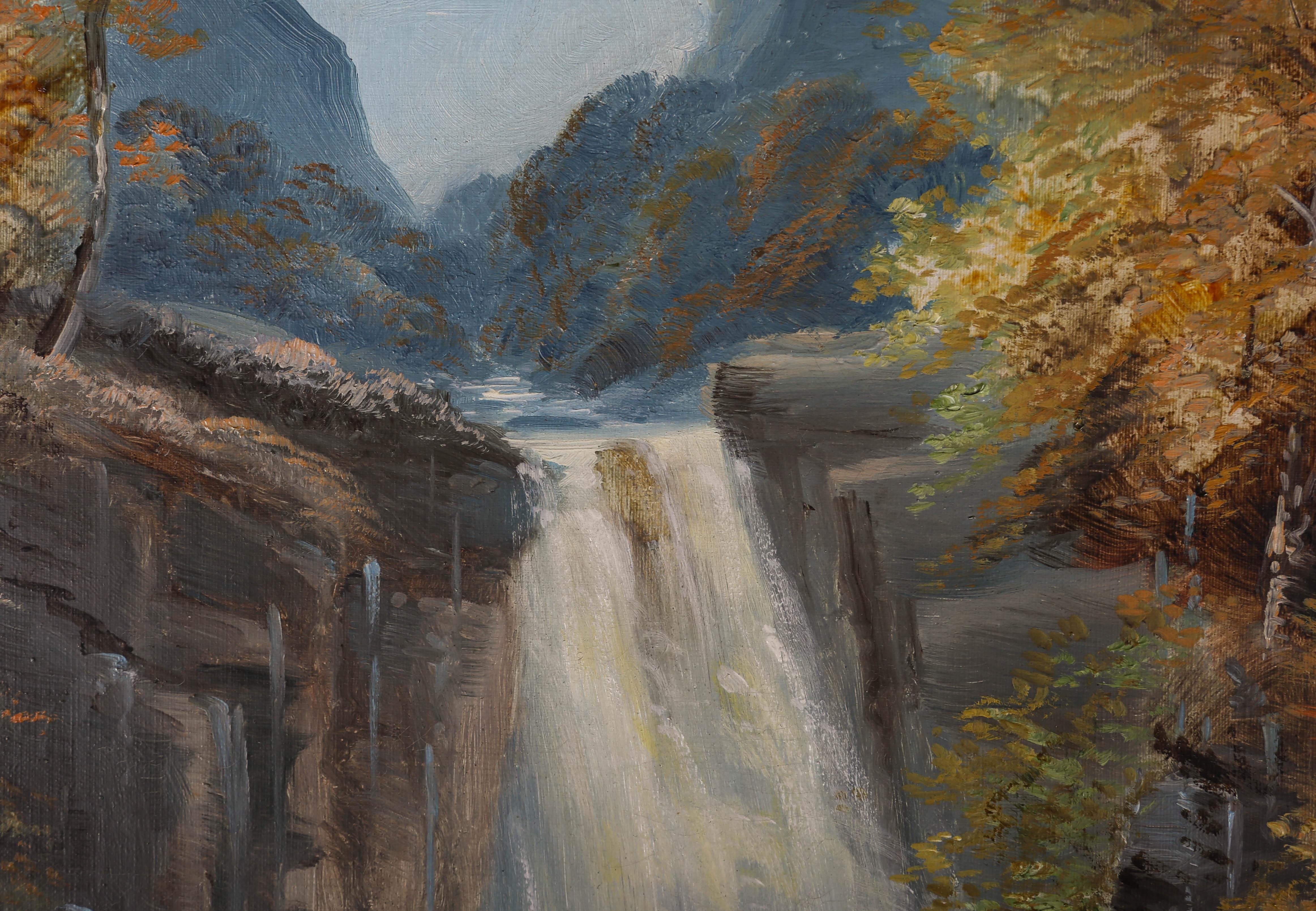 J. Small - Olio dei primi del Novecento, Cascate di Ingleton 4
