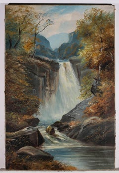 J. Small - Olio dei primi del Novecento, Cascate di Ingleton