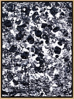 Black & White (MLMJ) (Abstract Expressionist Painting)