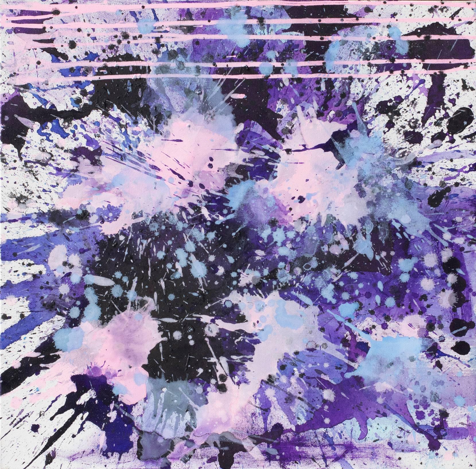 J. Steven Manolis Abstract Painting - PurpleField (Abstract Expressionist Painting)