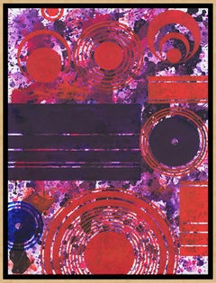 PurpleField (Windsor) (Purple, Red, Abstract Expressionist Painting)