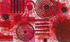 REDWORLD (Red, Abstract Expressionist Painting)