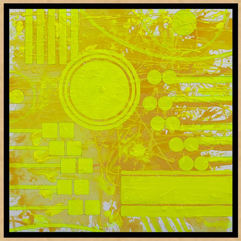 Summer Solstice (Yellow, Abstract Expressionist Painting) For Sale 1