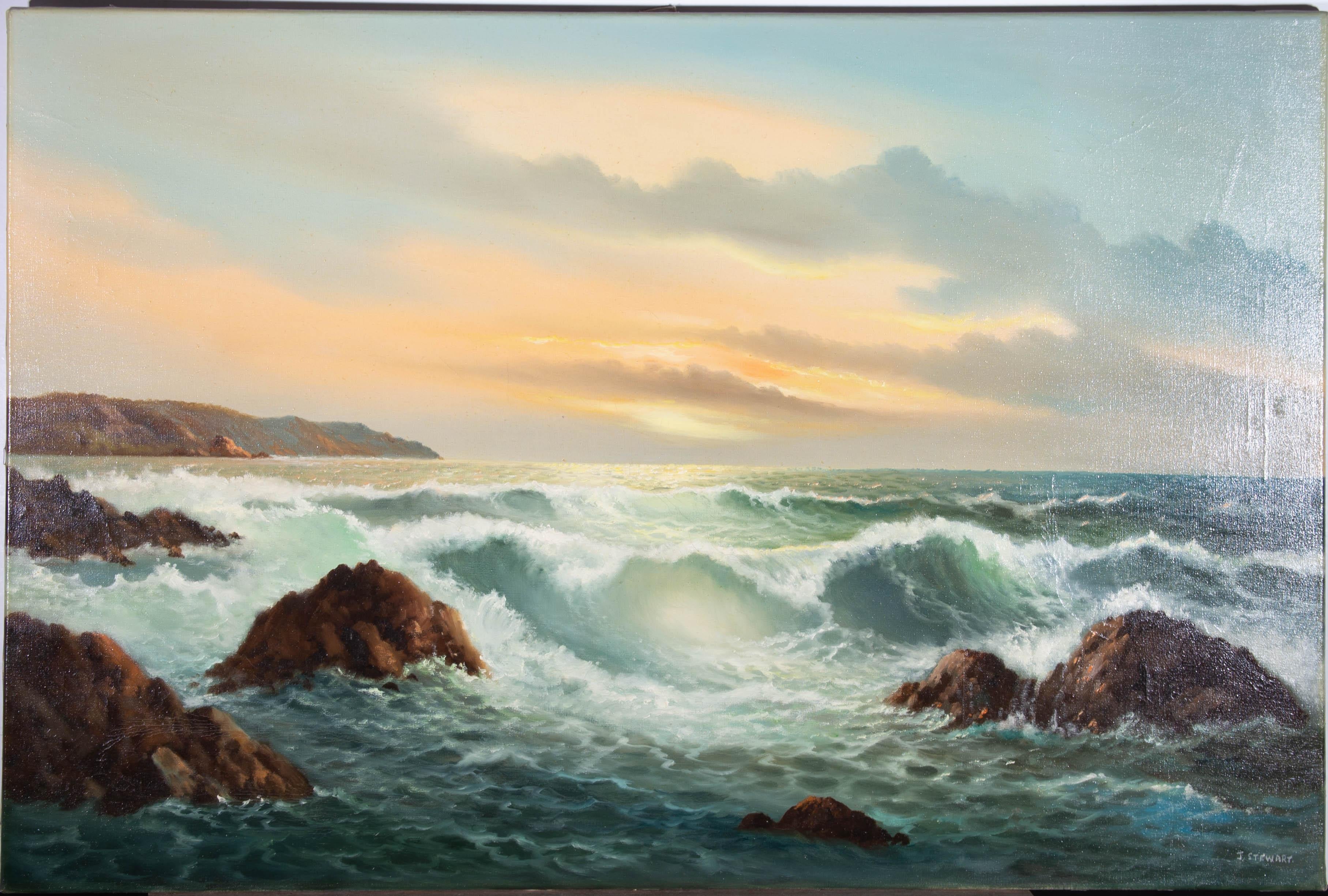J. Stewart - Olio del XX secolo, Onde al tramonto 2