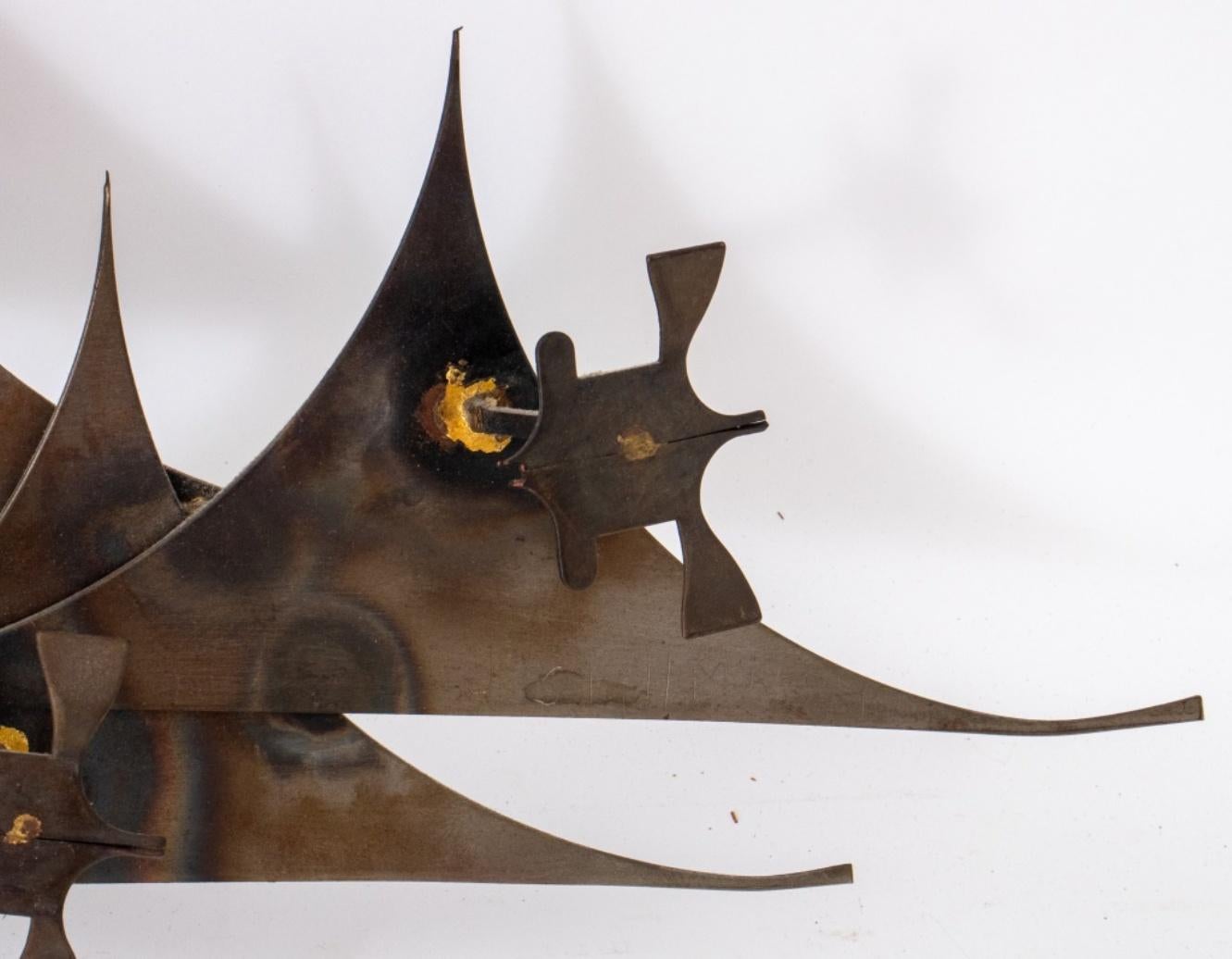 Metal J. Stillman Mid-Century Modern Brutalist Sculpture