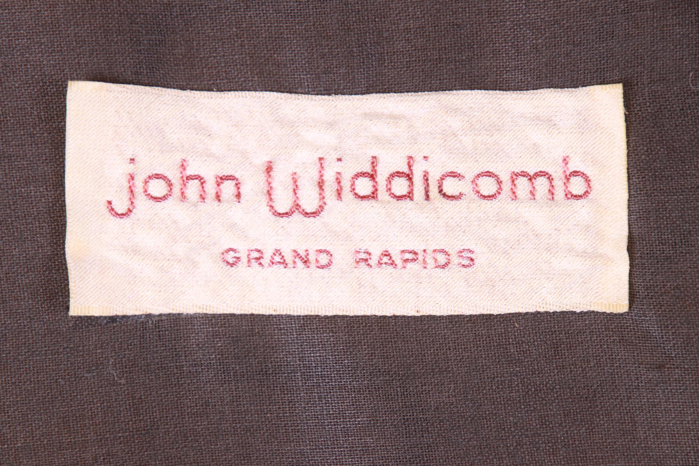 J. Stuart Clingman for John Widdicomb Walnut Cane Back Dining Chairs, Twelve 12