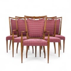 J. Stuart Clingman for Widdicomb Mid Century Walnut Dining Chairs - Set of 6