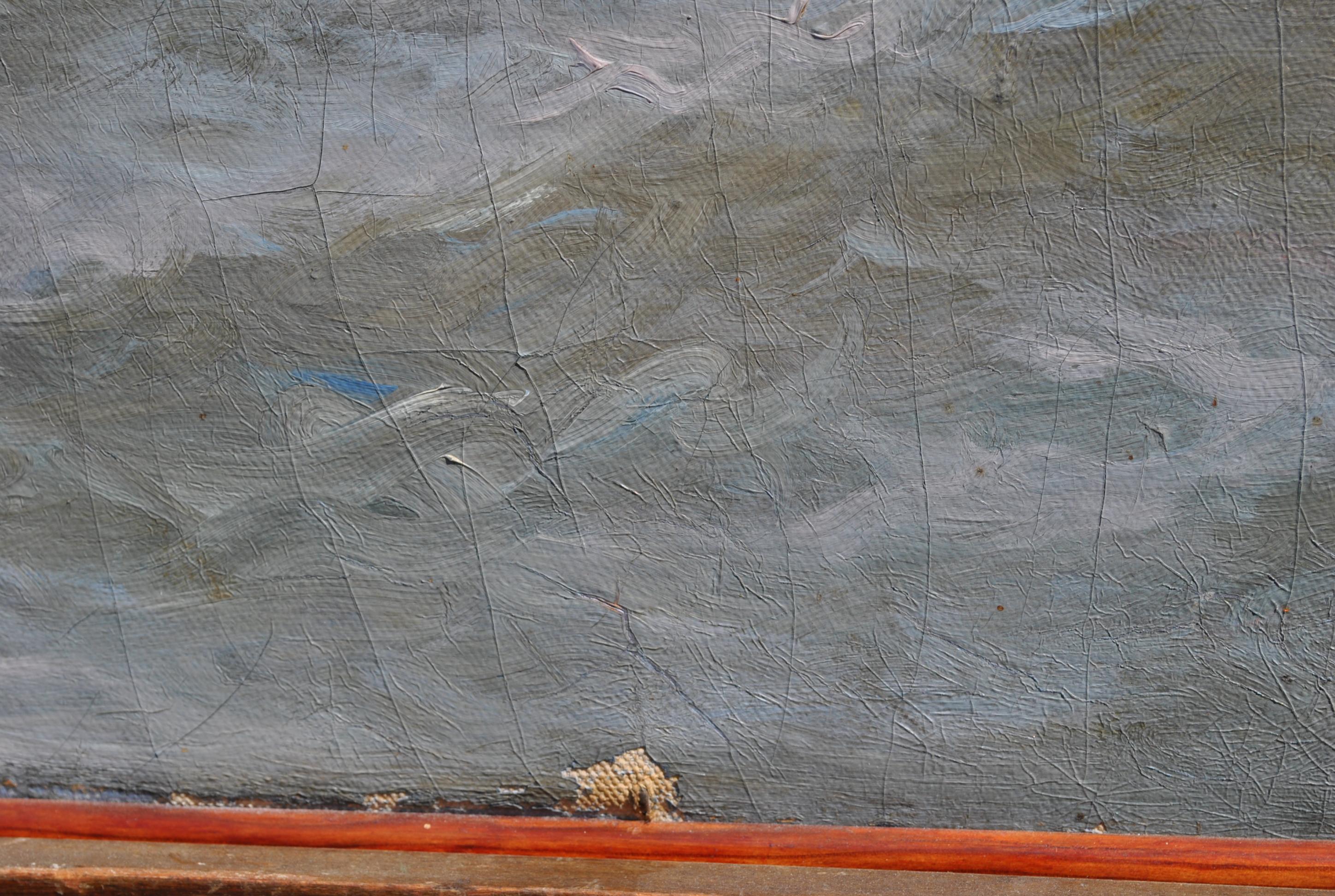J j Suchet, Öl auf Leinwand, Fischer an der Küste Marseille XIX. Jahrhundert (Farbe) im Angebot