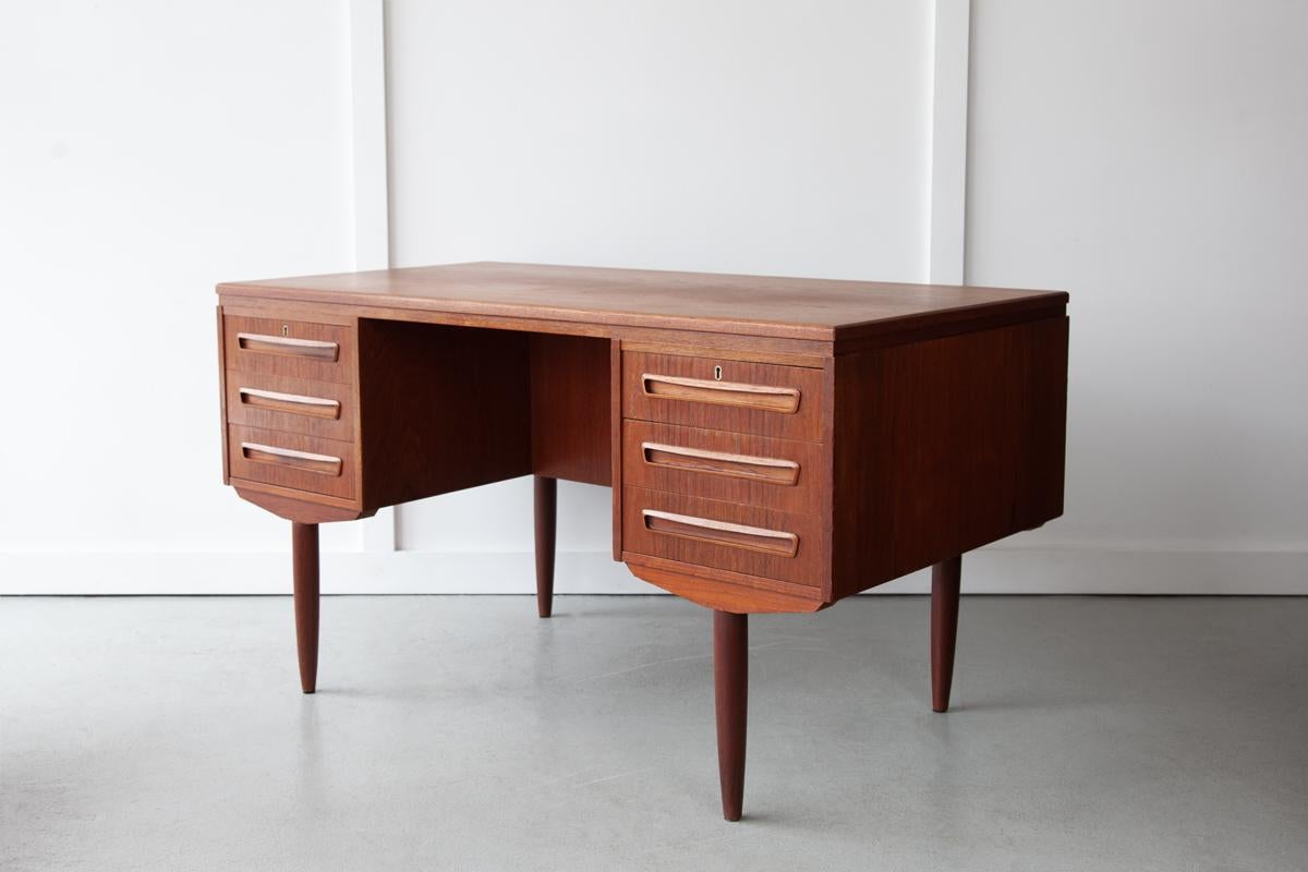 Mid-Century Modern J. Svenstrup Executive Desk For Sale