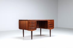 Escritorio de J. Svenstrup en palisandro A.P. AM Mobler, Dinamarca, 1960