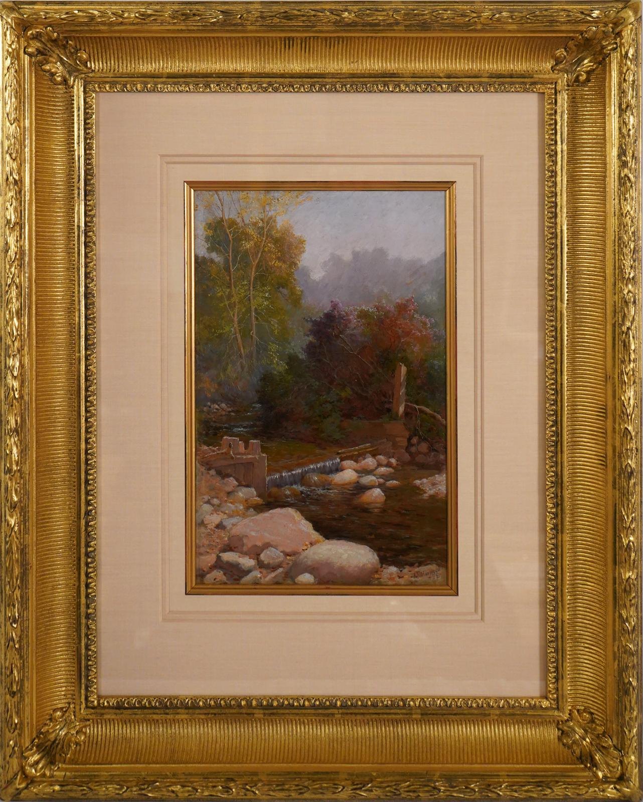 James Taylor Harwood Landscape Painting - City Creek, 1898 by James T. Harwood